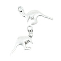Antique Metal Kangaroo Charm Pendant With Textured Detail, Single Finish view 3
