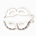 Masquerade Mask Metal Charm In 2 Finish Options for Jewelry Making view 6