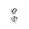 Vintage Finish Metal Large Hole Bail Beads in 4 Style Options view 9