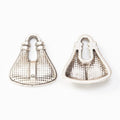 Textured Handbag Metal Charm Pendant For Jewelry Making view 6