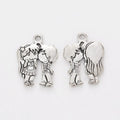 Kissing Couple Detailed Metal Charm in 2 Finishes for Crafting view 6