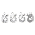 Painter Palette Metal Charm Pendant in 2 Finishes for DIY Jewelry view 7