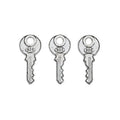 Number 925 Key Charm in 2 Metal Finishes for Jewelry Making view 7