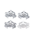 Ornate Crab Vintage Metal Charm Pendant for Jewelry Making view 7