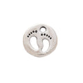 Footprint Disc Metal Charm 6 Finish Options Craft Supply view 9