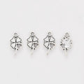 Four Leaf Clover Charms in Antique Bronze, Antique Silver view 6