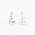 Tapered Castle Charm Metal Pendant for Jewelry Making view 3