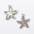 Textured Starfish Metal Pendant Charms in 6 Distinct Finishes view 10