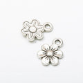 Five-Petal Flower Metal Charms in Seven Finish Options view 10