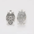 Filigree Owl Charm Metal Pendant for Jewelry Making view 6