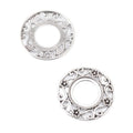 Round Filigree Cabochon Bezel Charms in Four Finishes view 9