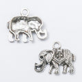 Ornate Elephant Metal Charm 3 Finish Options Craft Supply view 7