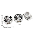Rose Slider Bead in 1 Metal Finish for Jewelry Making view 3
