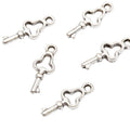 Small Openwork Key Metal Charm Pendant in 3 Finishes for DIY Jewelry view 8