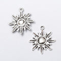 Radiant Sun Metal Pendant Charms in 7 Distinct Finishes view 10