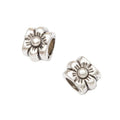 Flower Slider Bead in 2 Metal Finishes for Jewelry Making view 5