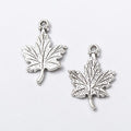Detailed Maple Leaf Charm in Multiple Metal Finishes for Jewelry Making view 8