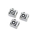 Camera Large Hole Bead in Gold and Silver Tones Jewelry Making Component view 6