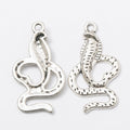 Looped Snake Charm Metal Pendant for Jewelry Making view 6