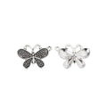 Dotted Butterfly Metal Charm In 3 Finish Options for Jewelry Making view 8