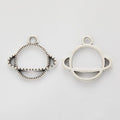 Openwork Ringed Planet Metal Charms in Seven Metallic Finishes view 10