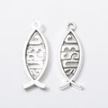 Openwork Fish Charm In 3 Metal Finishes For Jewelry Making view 8