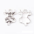 Cartoon Bull Head Metal Charm Pendant For Jewelry Making view 6