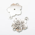 Layered Flower Connector Metal Component in 4 Distinct Finishes for Jewelry Making view 8