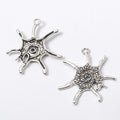 Sunburst Seashell-Shaped Metal Charm Pendants in 3 Finishes view 8
