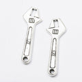 Adjustable Wrench Charm In 2 Metal Finishes For Jewelry Making view 7
