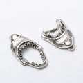 Open Shark Jaw Metal Charm in Two Antique Finishes view 7