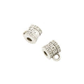 Geometric Barrel Large Hole Bail Bead in Two Finishes view 6