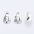Cowboy Hat Charm In 2 Metal Finishes For Jewelry Making view 6