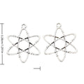 Atomic Orbit Metal Charms in Silver Tone for Jewelry Making view 3
