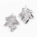 Vintage Textured Leaf Charms in Multiple Finishes for Jewelry Making view 6