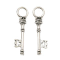 Vintage Skeleton Key Metal Charm Pendant For Jewelry Making view 6