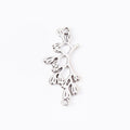 Leaf Branch Double Loop Metal Connector in Three Finishes view 8