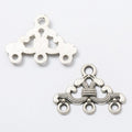 Ornate Five Loop Chandelier Connectors in Two Finishes view 6