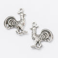 Rooster Charm Alloy Jewelry Making Component in 2 Finish Options view 7