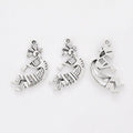 Abstract Seated Figure Detailed Metal Charm in 1 Finish view 3