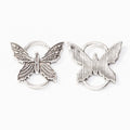 Butterfly Ring Connector Metal Jewelry Component in 2 Pictured Finishes view 6