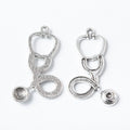 Stethoscope Metal Charms in 2 Pictured Finishes for Jewelry Crafts view 6