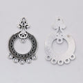 Ornate Round Multi-Loop Connectors in Three Metal Finishes view 8