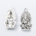 Seated Ganesha Metal Charm in Six Reflective Finishes view 9