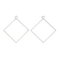 Diamond Frame Vintage Metal Charm Pendant for Jewelry Making view 8