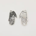 Praying Angel Wing Metal Charms in Two Antique Metal Finishes view 5