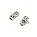 Double Hole Crown Bail Bead in Four Metal Finishes view 9