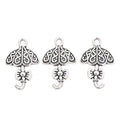 Bow Umbrella Vintage Metal Charm Pendant for Jewelry Making view 7