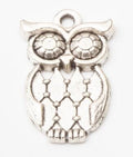 Bronze Gold and Silver Openwork Owl Charms for Jewelry Making view 8
