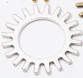 Open Gear Ring Jewelry Components in 3 Metal Finish Options view 8